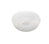 Copertura antispruzzo per microonde, materiale PP Pinza merlata Copertura per microonde Trasparenza Coperchio del forno antispruzzo in plastica per la conservazione di alimenti (Large size 20cm)
