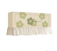 Copertura antivento e antipolvere per condizionatori d'aria a parete con cinghia elastica e tessuto in poliestere lavabile in lavatrice (entro 86 cm)