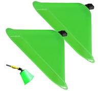 Copertura antivento per spruzzatore da 2 pezzi, cappuccio antivento per spruzzatore di erbacce, sostituzione ugello per prato a ventaglio a forma di corno per giardino esterno, ugello per tubo dell