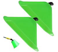 Copertura antivento per spruzzatore da 2 pezzi, cappuccio antivento per spruzzatore di erbacce, sostituzione ugello per prato a ventaglio a forma di corno per giardino esterno.