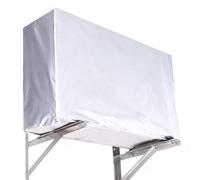 Copertura argento per unità CA esterna, coperture per aria condizionata per unità esterne a prova di neve e sole, copertura portatile CA con fissaggio elastico per unità esterna (94 x 40 x 73 cm)