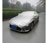 Copertura auto per esterno per Ford Fiesta Active(2017-2021) Mezza Copertura Auto,Mezza Copertura Morbida su Misura Pioggia/Neve/Gelo/Polveri,per neve e pioggia all'aperto (Argento)