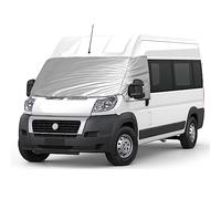 Copertura Avvolgente per Parabrezza Anteriore Compatibile con Fiat Ducato 2006- Peugeot Boxer 2006- Opel Movano 2021-, Telone di Protezione Parabrezza Contro Neve Ghiaccio Gelo Sole Impermeabile