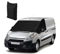 Copertura Avvolgente per Parabrezza Anteriore Sostituzione per Citroen Jumpy 2006-2016, Telone di Protezione Parabrezza Sostituzione per Opel Vivaro 2006-2016, 600D Contro Neve Ghiaccio Gelo (Nero)