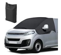 Copertura Avvolgente per Parabrezza Anteriore Sostituzione per Citroen Jumpy 2016-2023, Telone di Protezione Parabrezza Sostituzione per Opel Vivaro 2019-2023, 600D Contro Neve Ghiaccio Gelo (Nero)