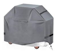 Copertura Barbecue 90/120/140/160 cm per Barbecue a gas Weber Genesis II, Serie LX 300 e Serie Genesis 300, Copertura Barbecue Resistente all'acqua e Allo Scolorimento 600D,Grigio,191x69x117cm