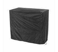 Copertura barbecue per esterno impermeabile per barbecue grill protector con corda serra incorporato per giardino poliestere nero 31.5x25.98x39.37in 57.09x24.02x46.06in (80x66x100cm)