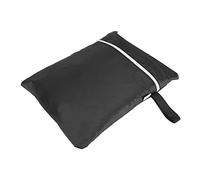 Copertura barbecue per esterno impermeabile per barbecue grill protector con corda serra incorporato per giardino poliestere nero 31.5x25.98x39.37in 57.09x24.02x46.06in (170x61x117cm)