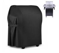 Copertura Barbecue per Weber Spirit E-325 2025 2026+ | Esterno Gas Carrello Telo Copri | 210D Impermeabile Antipolvere | con 2 Maniglie e Coulisse Regolabile e 2 Chiusura a Strappo