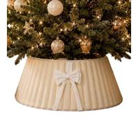 Copertura Base per Albero di Natale A Strisce Con Design A Base Boho | Base a Cesto Supporto per Albero di Natale Vacanze Invernali Feste Esterni Soggiorno Interni Casa Decorazione Eventi UN