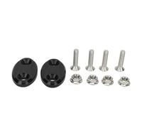 Copertura Base Specchietto Pezzi Copertura Base Specchietto Retrovisore Moto Copertura Foro Specchio Parabrezza in Lega di Alluminio per S1000RR 2009-2019 (Nero)