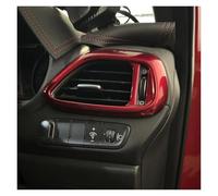 Copertura Bocchetta Aria Per Cruscotto Interno Rosso RHD Consolle Centrale Cambio Marcia Pulsante Alzacristalli Per Hyundai Per I30 N 2018-2023 Rifiniture Interne Per Auto(Side Air Vent)