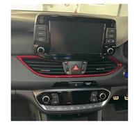 Copertura Bocchetta Aria Per Cruscotto Interno Rosso RHD Consolle Centrale Cambio Marcia Pulsante Alzacristalli Per Hyundai Per I30 N 2018-2023 Rifiniture Interne Per Auto(Middle Air Vent)