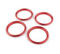 Copertura Bocchette Aria Compatibile Con A3 8V 2012 2013 2014 2015 2016 2017 2018 2019 Accessori Decorativi Per Auto 4 Pezzi Anello Di Copertura Decorativo Per Presa D'aria Rossa Per Auto