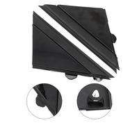 Copertura Bordo Specchio Bandiera Cover 2pz 2x Accessori Nero Lucido Sinistro+De