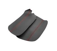 Copertura bracciolo 2 Pezzi Di Copertura In Pelle Per Bracciolo Per F10 Serie 5 2011-2017 Coperchio Della Scatola Del Controllo Centrale Adesivo Trim(Black with red)