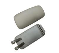 Copertura bracciolo auto Per A3 8P 2003-2012, coperchio della console centrale del bracciolo per auto in pelle PU nera(Beige)