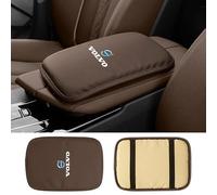 Copertura Bracciolo Volante Dell'auto, Protezione Console Centrale, Tappetino Bracciolo, Accessori Decorazione degli Interni, per Volvo XC40 XC60 XC90 V60 V90 V40 S60 S90,Brown