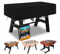 copertura calcio balilla per esterno,Telone copri biliardino,copertura Foosball è realizzata in tessuto Oxford 600D,Copertura Foosball per resistenza a vento, pioggia, raggi UV e strappi,160×115×50cm