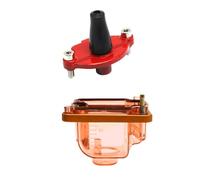 Copertura carburatore per ciotola galleggiante per motocicli di tipo 21-34 mm compatibili con carburatori in metallo e plastica ZSDTRP(21-30mm red)