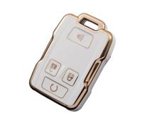Copertura Cassa Chiave Dell'auto TPU Per GMC Per Yukon Per Sierra Per Canyon Protector Guscio Chiave(Gold White)