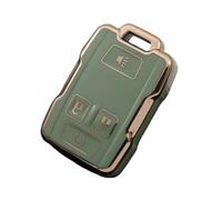 Copertura Cassa Chiave Dell'auto TPU Per GMC Per Yukon Per Sierra Per Canyon Protector Guscio Chiave(Gold Green)