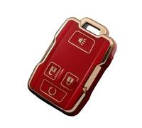 Copertura Cassa Chiave Dell'auto TPU Per GMC Per Yukon Per Sierra Per Canyon Protector Guscio Chiave(Gold Red)
