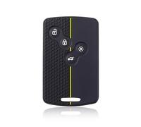 Copertura Cassa Chiave Dell'automobile In Silicone A 4 Pulsanti Per Renault Per Duster Per Captur Per Clio Per Logan Per Megane 1 2 3 Per Koleos Guscio Chiave(Yellow Line)