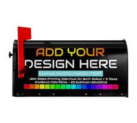 Copertura cassetta postale Personalizzati, Adesivo per cassetta postale personalizzato - Targhetta incisa autoadesiva, per esterni, giardino, cortile, casa