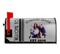 Copertura cassetta postale Personalizzati, Adesivo per cassetta postale personalizzato - Targhetta incisa autoadesiva, per esterni, giardino, cortile, casa