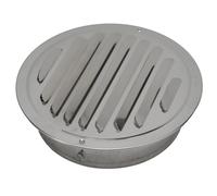Copertura circolare in acciaio inossidabile per una circolazione dell'aria efficiente e controllo degli insetti in aree residenziali (tubo da 160 mm)