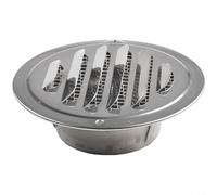 Copertura circolare in acciaio inossidabile per una circolazione dell'aria efficiente e controllo degli insetti in aree residenziali (tubo da 70-75 mm)
