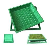 Copertura circolare portatile in resina per ispezione e telaio t Coperchio per fossa settica quadrato 80 x 80 cm e resistente alle intemperie per un facile accesso e manutenzione