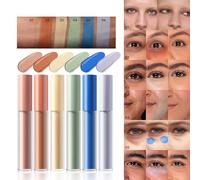 Copertura completa del correttore, correttore sottovalutato | 6x Copertura completa del correttore idratante | Brackup siduolingurgolinglinger per il rossore di ottimizza della pelle matura