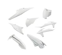 Copertura Completa in Plastica per Moto con Parafango Anteriore Posteriore Protezione Serbatoio e Fianchetti Compatibile Con 125-450 2019-2023(White)
