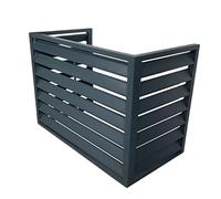 Copertura condensatore Mini-Split Unità AC Recinzione Privacy Riduzione del rumore Unità esterna Protezione Copertura del tubo per sistemi Mini-Split Migliora l'attrattiva del marciapiede e riduce il