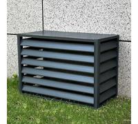 Copertura Condizionatore Esterno In Alluminio, Recinzione Per Dispositivi Esterni, Rack Per Condizionatori D'aria Per Esterni, Protezione Esterna(Gray,100x50x70cm)