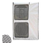 Copertura Condizionatore Esterno, Tessuto Oxford 600D, Copricondizionatore per Esterno con Rete di Ventilazione, Impermeabili, Antisole e Antipolvere(Silver,96x136x36cm/38x54x14in)