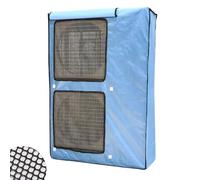 Copertura Condizionatore Esterno, Tessuto Oxford 600D, Copricondizionatore per Esterno con Rete di Ventilazione, Impermeabili, Antisole e Antipolvere(Blue,98x145x42cm/39x57x17in)