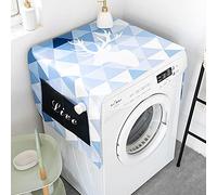 Copertura Copri Lavatrice Microonde Mobile Coprilavatrice Da Interno Antipolvere E Asciugatrice Salvaspazio Copri Frigorifero Cervo triangolo blu a 55 X 140cm