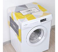 Copertura Copri Lavatrice Microonde Mobile Coprilavatrice Da Interno Antipolvere E Asciugatrice Salvaspazio Copri Frigorifero triangolo grigio 55 X 140cm