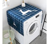 Copertura Copri Lavatrice Microonde Mobile Coprilavatrice Da Interno Antipolvere E Asciugatrice Salvaspazio Copri Frigorifero cervo bianco a 55 X 140cm