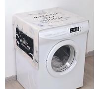 Copertura Copri Lavatrice Microonde Mobile Coprilavatrice Da Interno Antipolvere E Asciugatrice Salvaspazio Copri Frigorifero marmo bianco 55 X 140cm