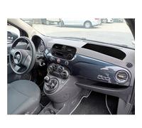 Copertura cruscotto Fiat 500 dal 2007 versione 2 porte o cabrio, in velluto nero