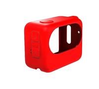 Copertura Custodia protettiva in silicone per Insta360 GO 3/GO 3S,Guscio manica protettore dello scomparto batteria copertura pelle resistente alla caduta accessori per GO 3/GO 3S (GO3 - rosso)