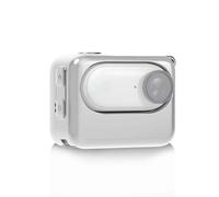 Copertura Custodia protettiva in silicone per Insta360 GO 3/GO 3S,Guscio manica protettore dello scomparto batteria copertura pelle resistente alla caduta accessori per GO 3/GO 3S (GO 3S - bianco)