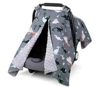 Copertura da 39x28 pollici da 39x28 pollici di infermieristica calda morbida, copertura per sedile per auto di apertura per baby, roba da bambino con stampa carina per esterno interno, baldacchino pa