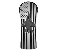 Copertura da golf F-15 Military Jet Fighter Airplane Flag impermeabile con etichette numeriche per conducenti di golf in legno per uomini