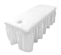 Copertura da letto massaggio, gonna da tavolo da massaggio, copertura da letto a misura di pelle morbida da 75x32 pollici con buco, spa con gonna, lenzuola per il salone di bellezza domestica