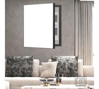 Copertura decorativa da parete per scatole elettriche, bianco, misuratore di potenza, correttore, 30 x 40 cm, elegante design a tinta unita, magnetico, per armadietti e pannelli di alimentazione.